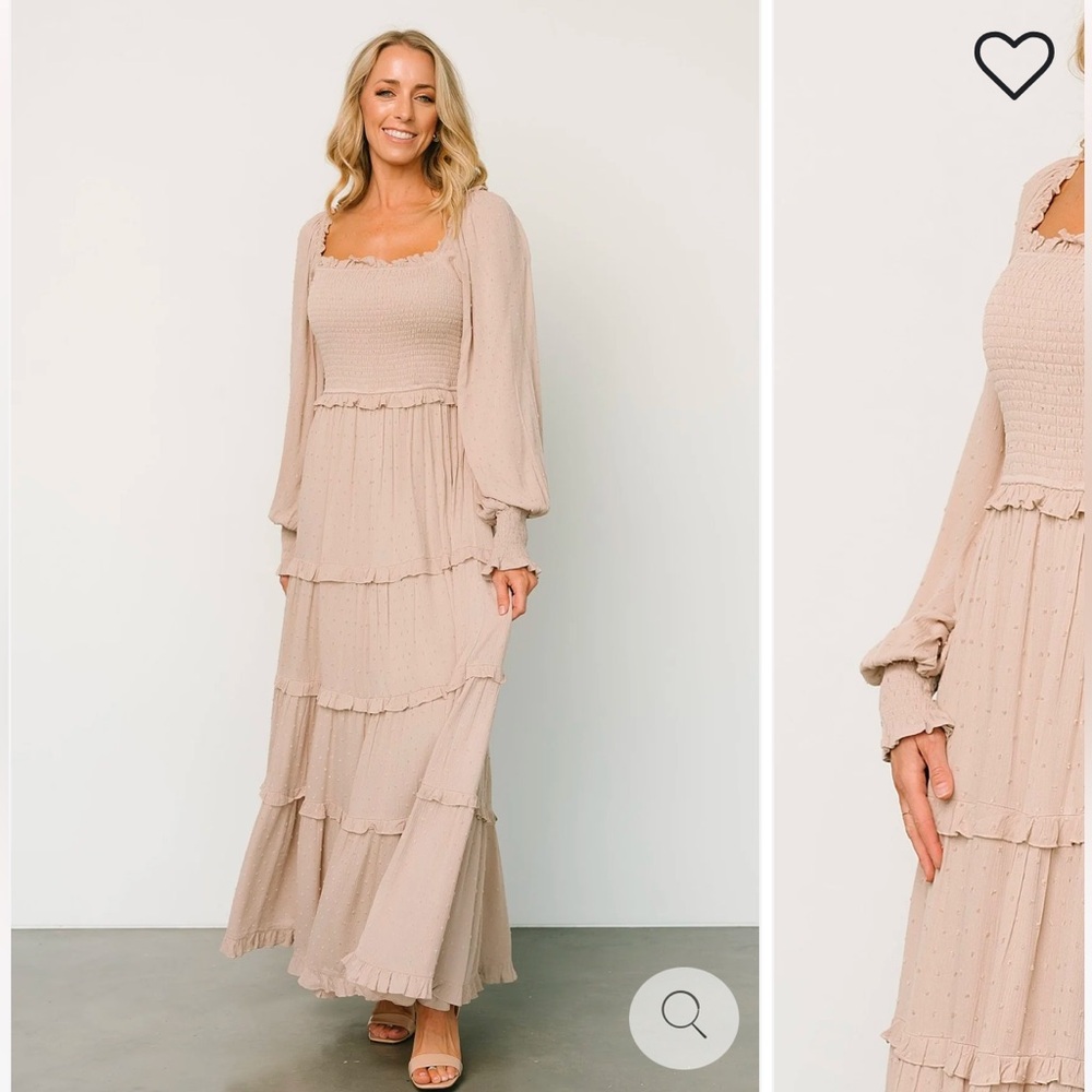 Elegant Cream Maxi Dress